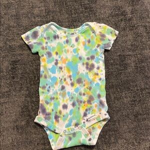 Gerber Multicolor Tie-Dye Baby Bodysuit
